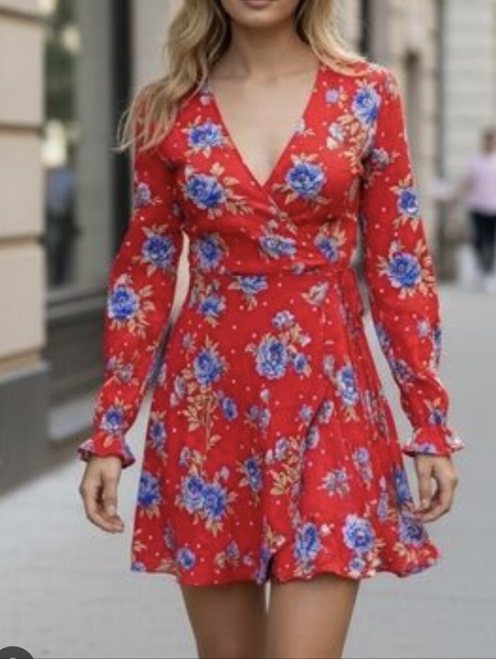 NWOT- Zara Floral Wrap Dress